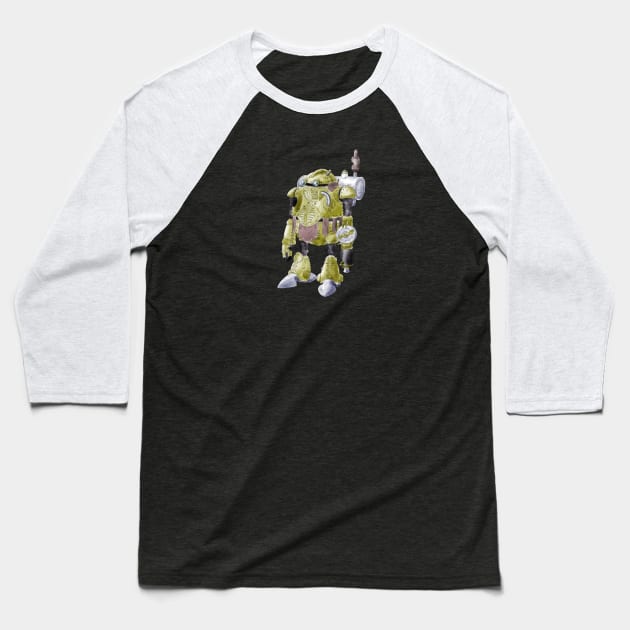 Robo Watercolor Baseball T-Shirt by GingerCatGirlPrime 